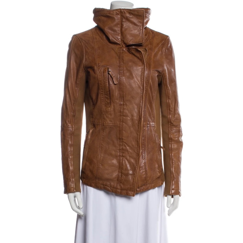 Women's Tan Leather Jacket